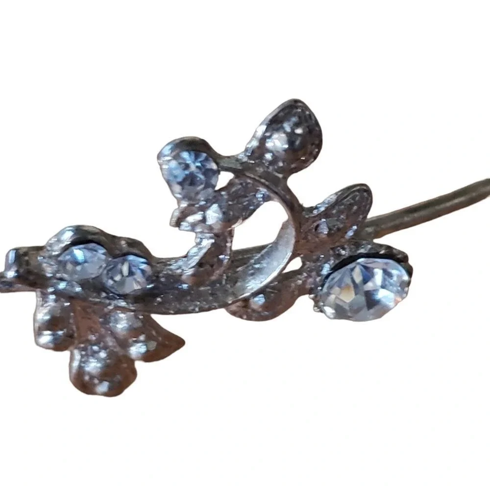 Gold‎ Floral Rhinestone Headband Delicate Leaf Wedding Prom Hair Accessory Tiara
